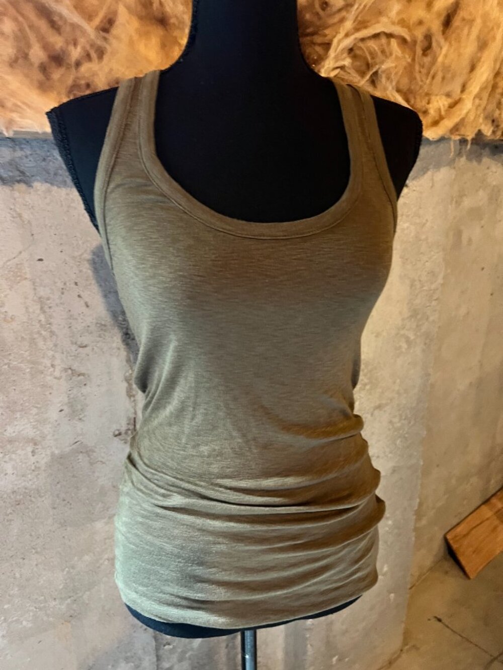 Michael Stars Olive Green Racerback Tank - One Size Style